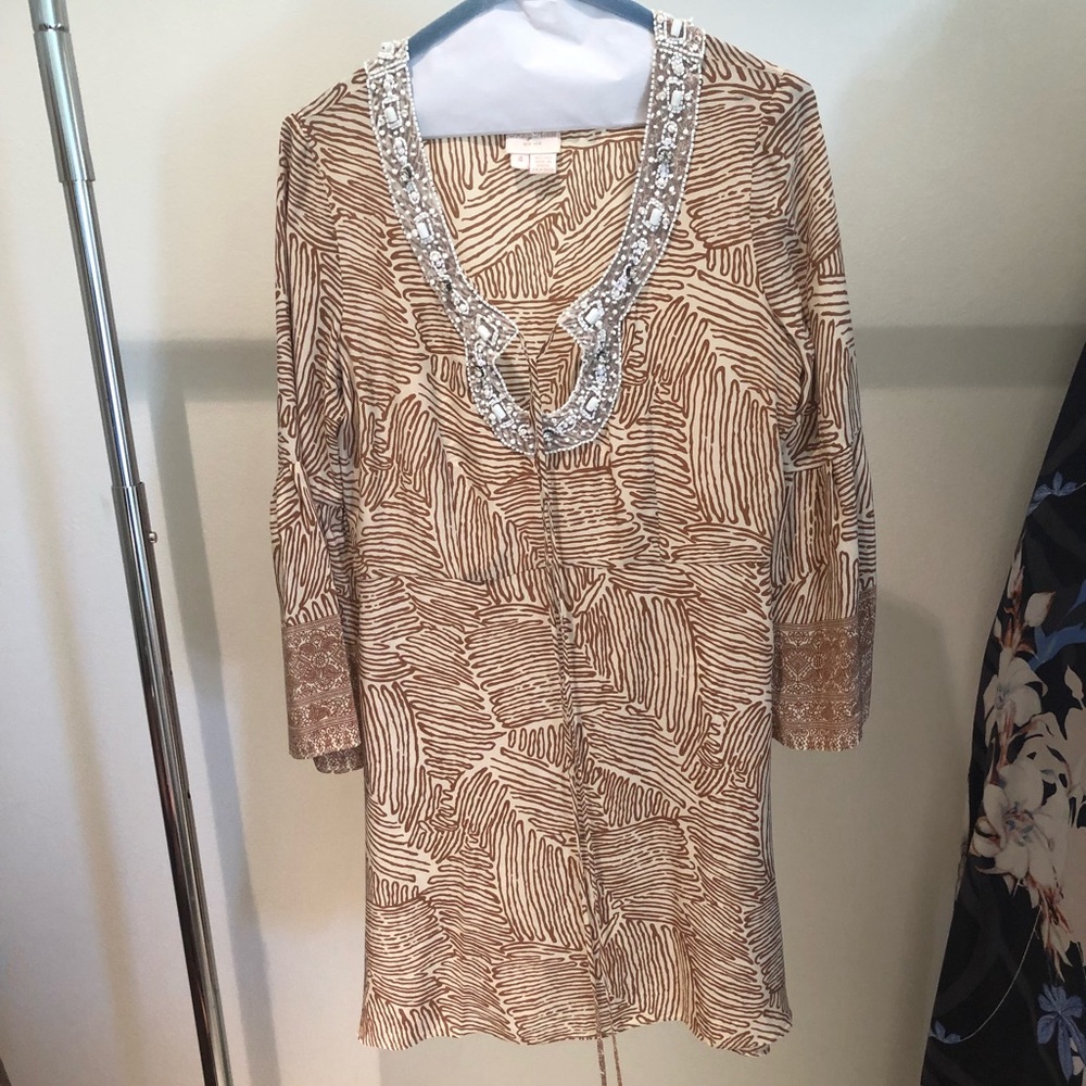 Tracy Reese beaded coverup